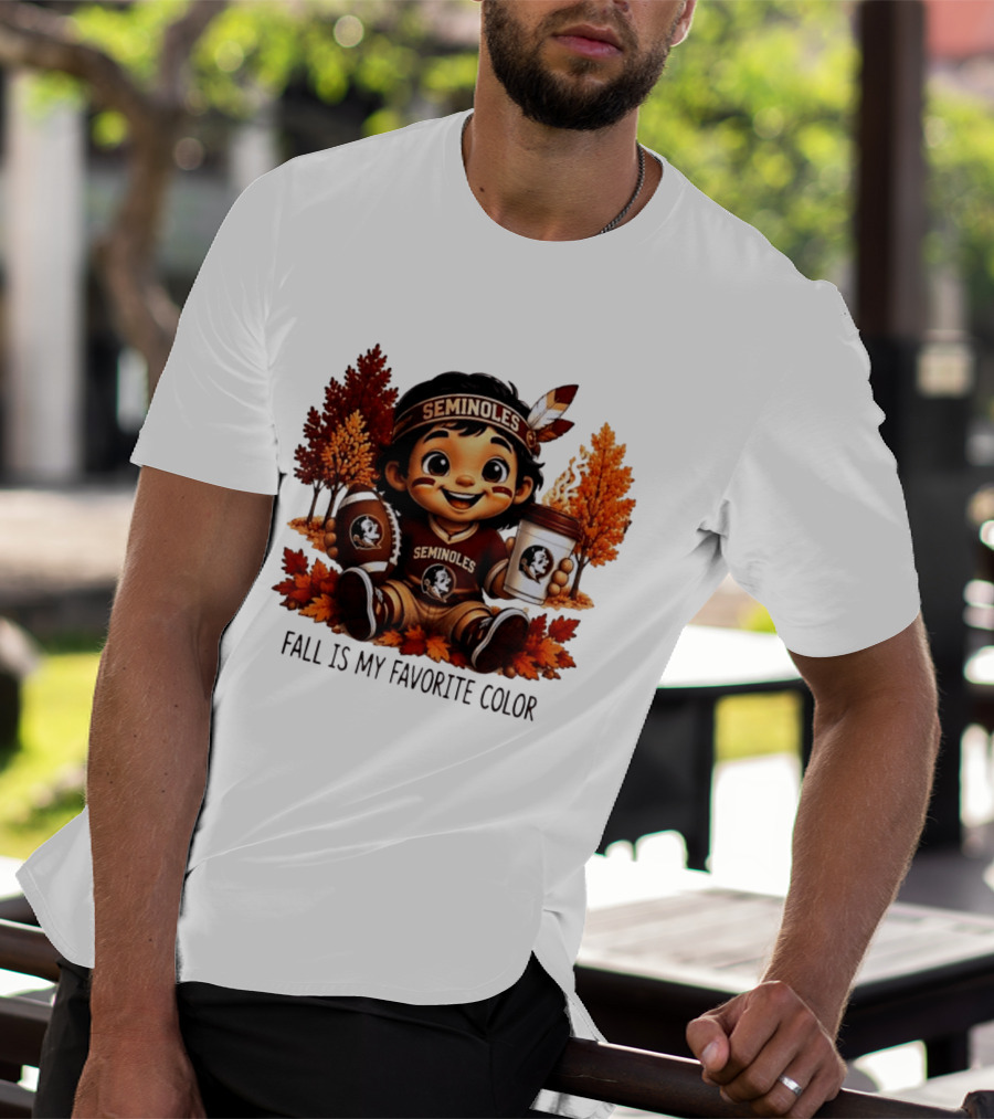 Florida State Seminoles Fall Is My Favorite Color Leaves Football Coffee Toddler T-Shirt