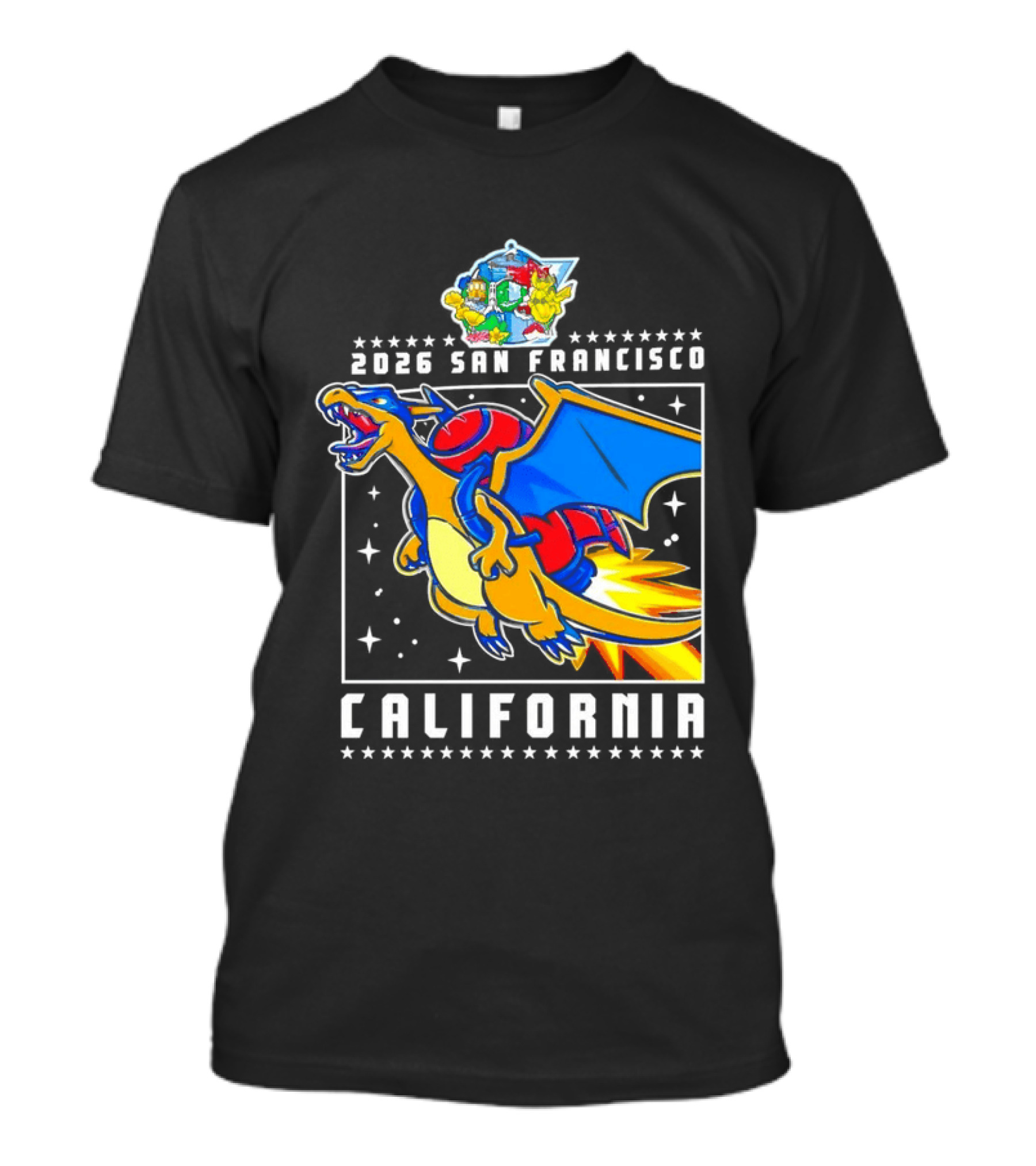 Pokémon Worlds 2026 Charizard San Francisco California T-Shirt