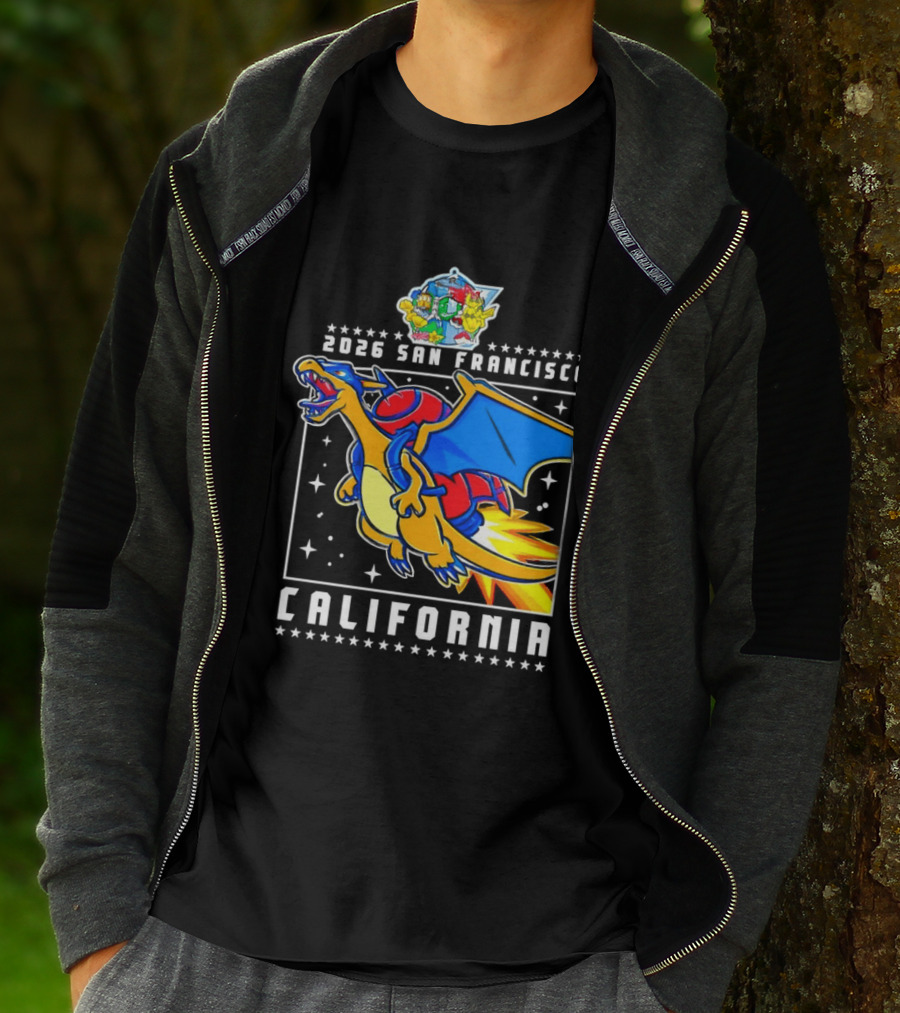 Pokémon Worlds 2026 Charizard San Francisco California T-Shirt