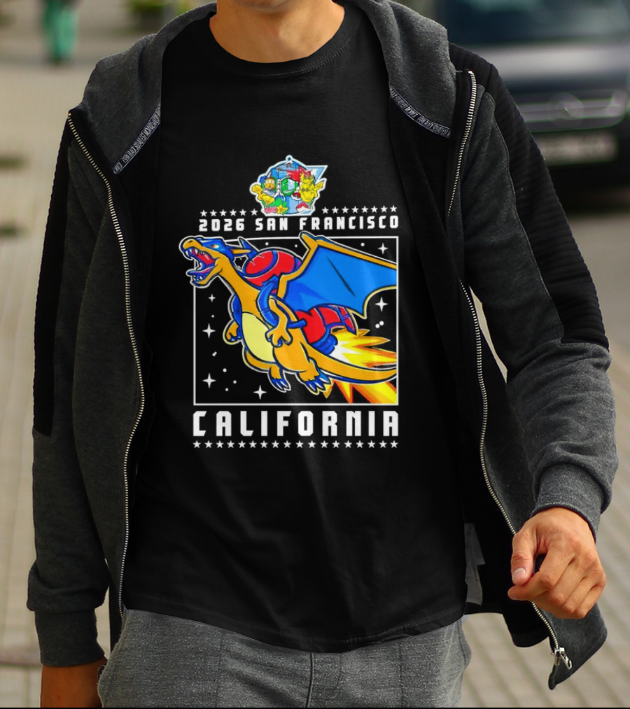 Pokémon Worlds 2026 Charizard San Francisco California T-Shirt