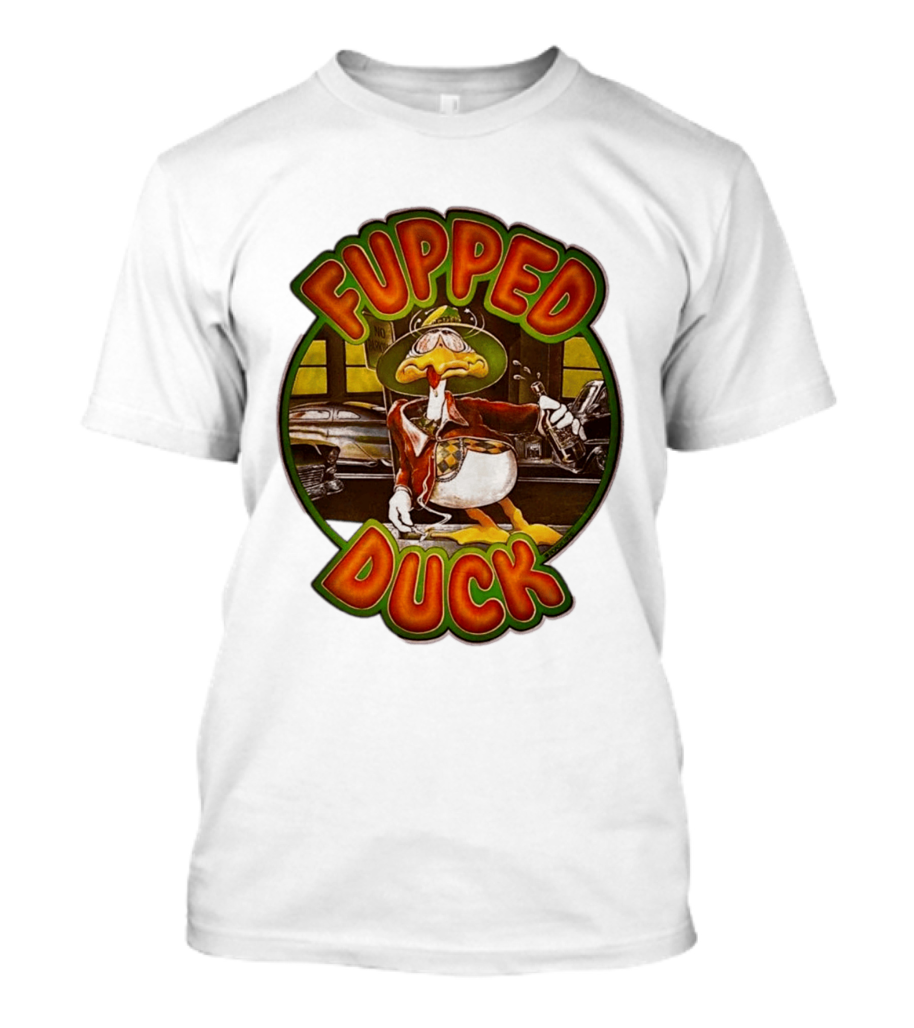 Fupped Duck Vintage Style 1979 Tipsy Cartoon Nostalgia T-Shirt