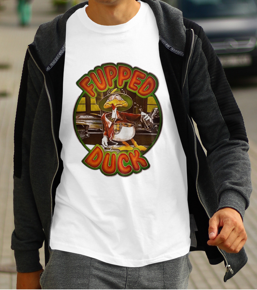 Fupped Duck Vintage Style 1979 Tipsy Cartoon Nostalgia T-Shirt