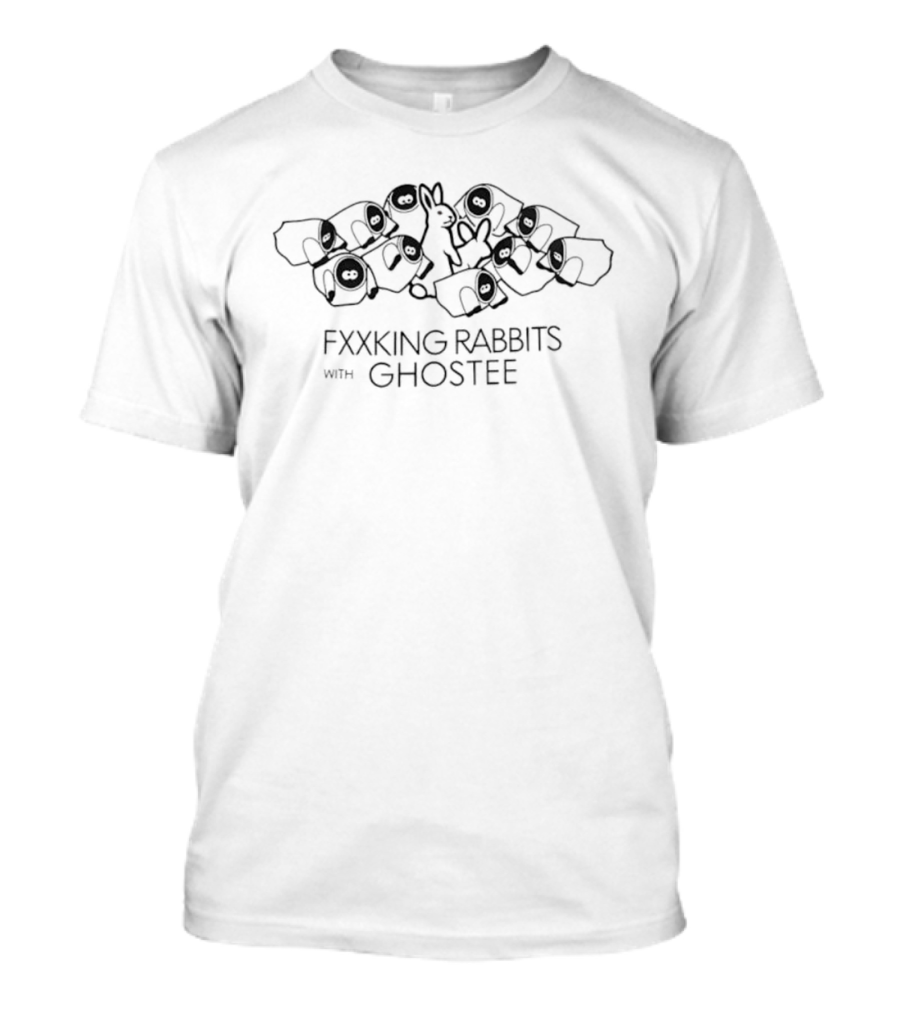 Fxxking Rabbits With Ghostee FR2 Streetwear Collaboration T-Shirt