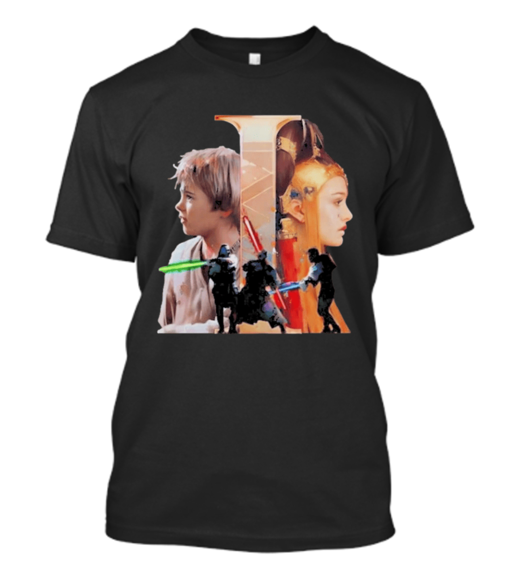 Rebel Scums The Phantom Menace 25th Anniversary Celebration With Iconic Characters And Lightsabers T-Shirt