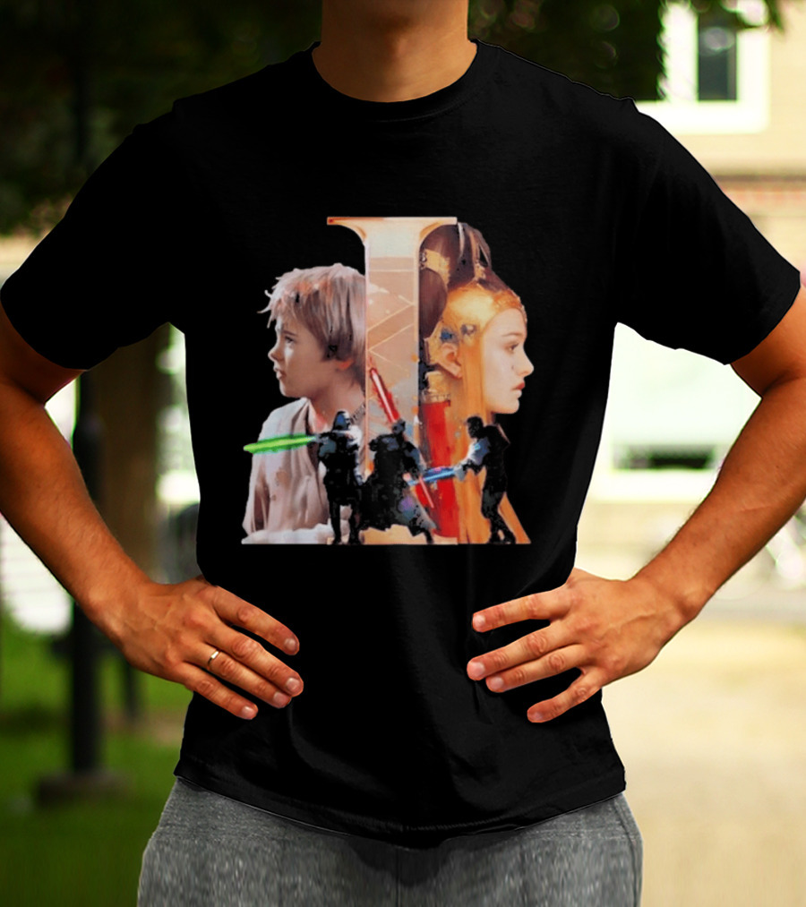 Rebel Scums The Phantom Menace 25th Anniversary Celebration With Iconic Characters And Lightsabers T-Shirt