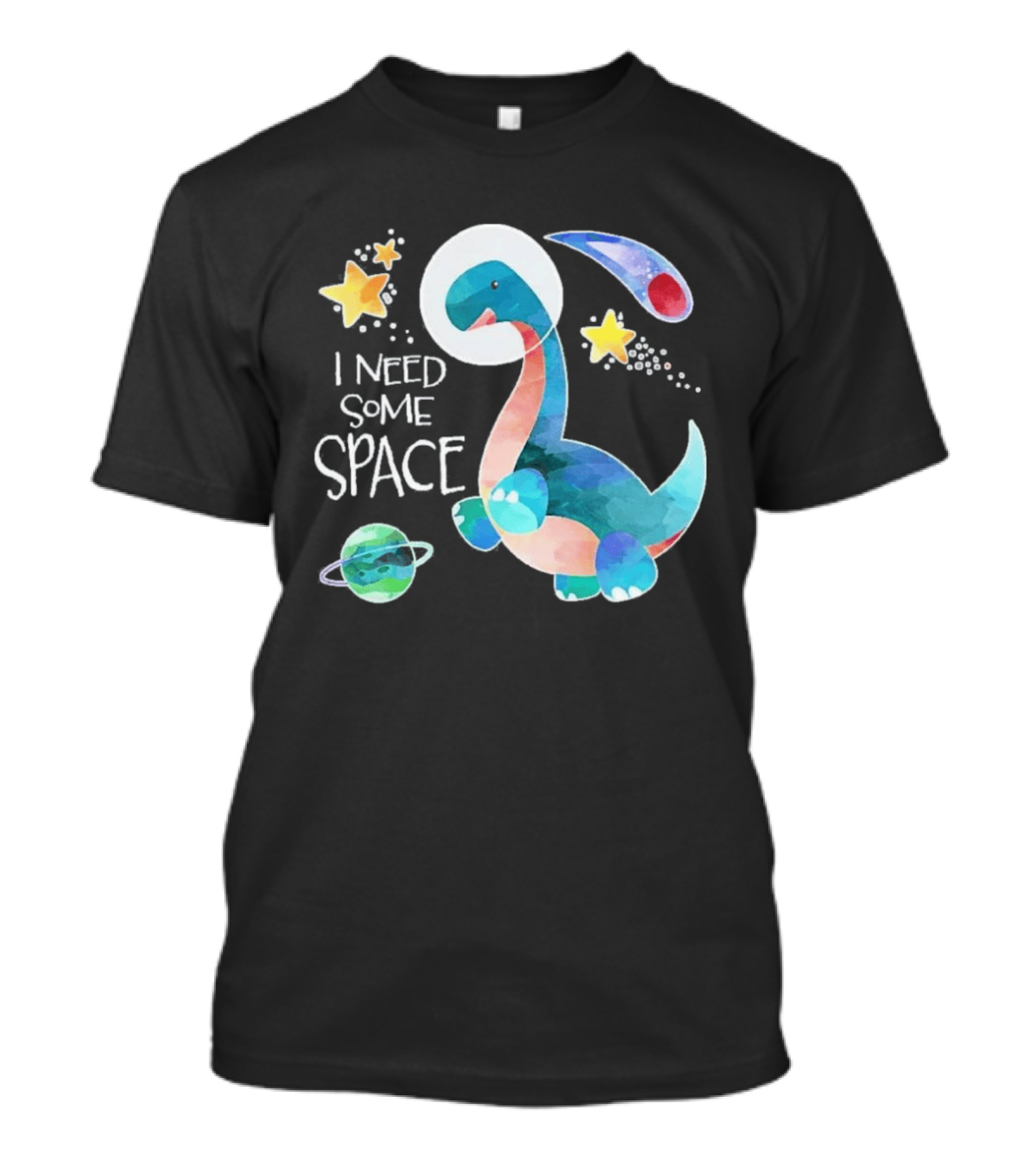 I Need Some Space Dinosaur Astronaut With Stars Planet Youth T-Shirt