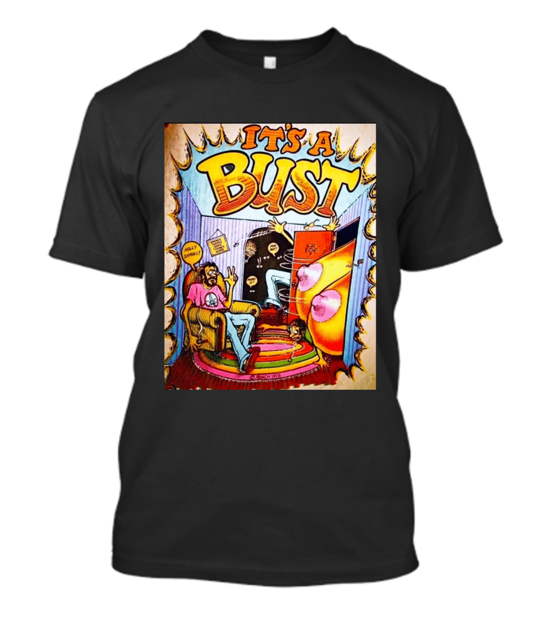 It's A Bust 1975 Zap Comix Cartoon Explosion T-Shirt