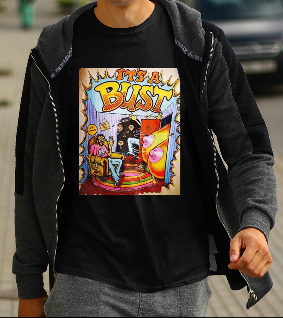 It's A Bust 1975 Zap Comix Cartoon Explosion T-Shirt