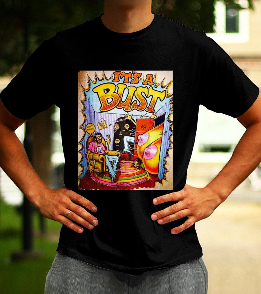 It's A Bust 1975 Zap Comix Cartoon Explosion T-Shirt