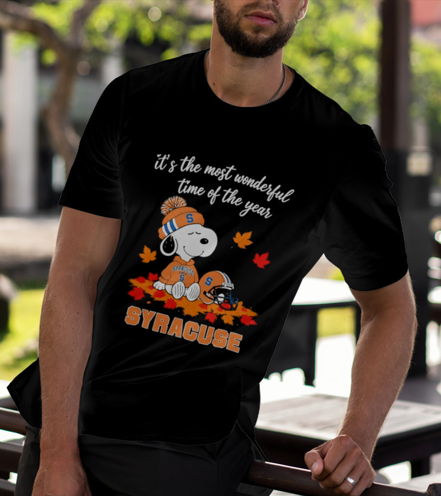 Snoopy It's The Most Wonderful Time Of The Year Syracuse T-Shirt