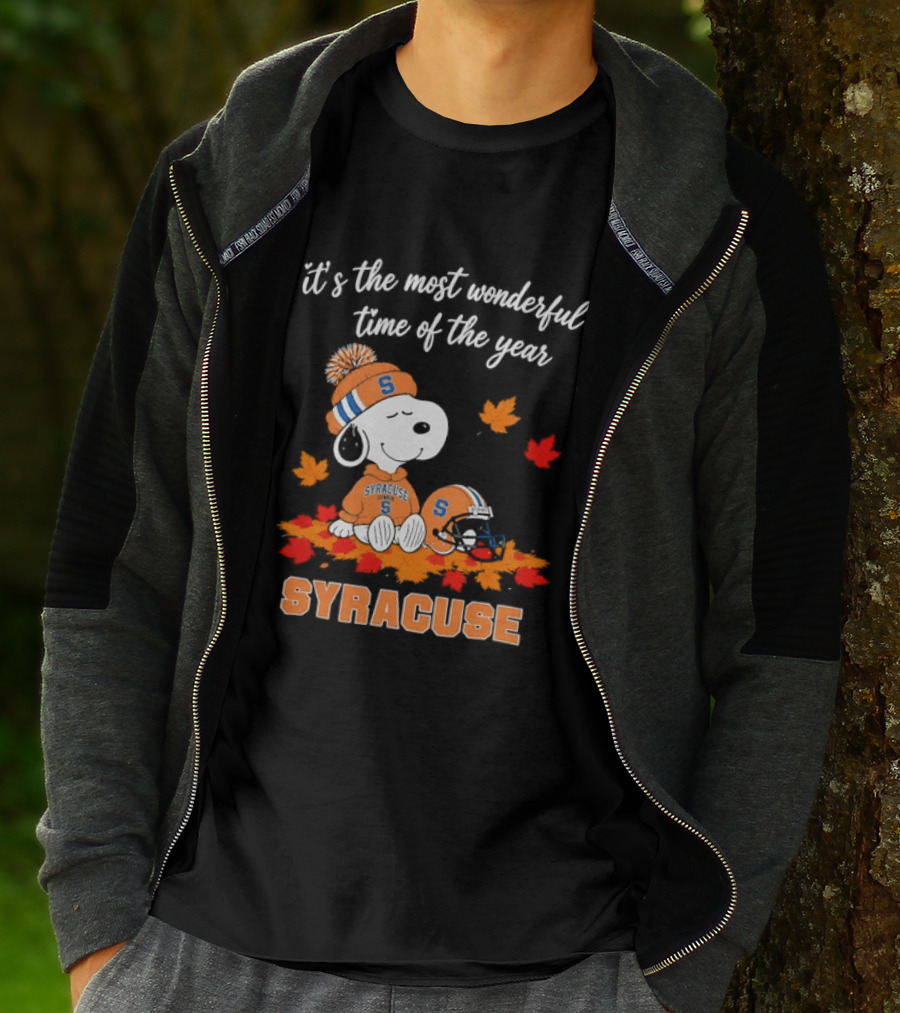 Snoopy It's The Most Wonderful Time Of The Year Syracuse T-Shirt