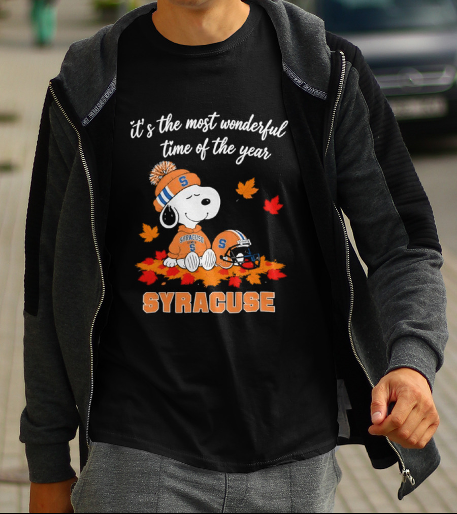 Snoopy It's The Most Wonderful Time Of The Year Syracuse T-Shirt