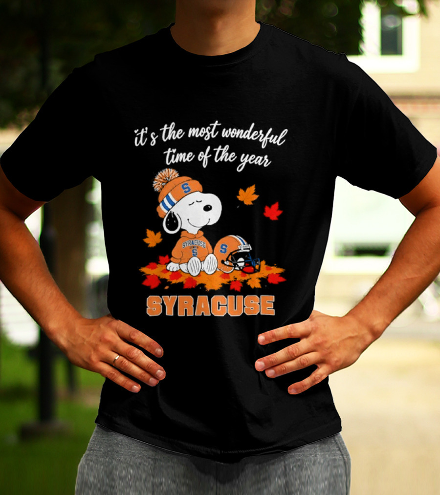 Snoopy It's The Most Wonderful Time Of The Year Syracuse T-Shirt
