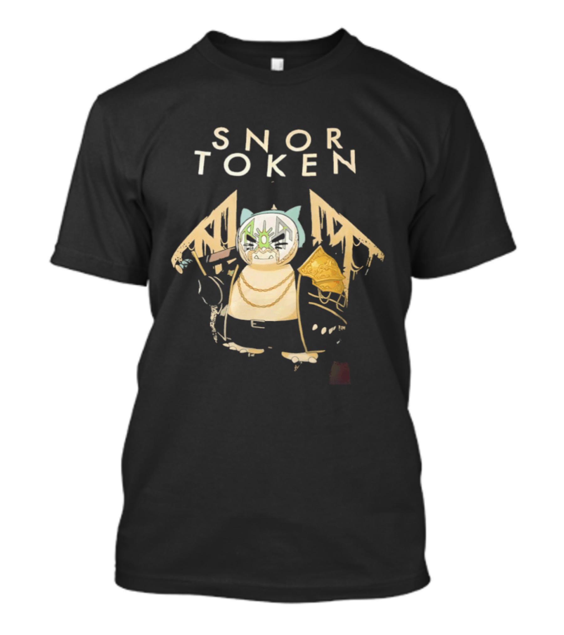 Snor Token Snorlax Pokémon Gaming Crypto Mashup Bitcoin T-Shirt
