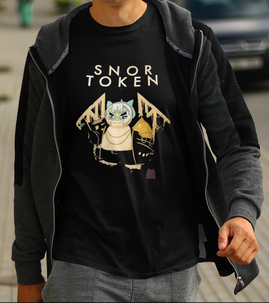 Snor Token Snorlax Pokémon Gaming Crypto Mashup Bitcoin T-Shirt