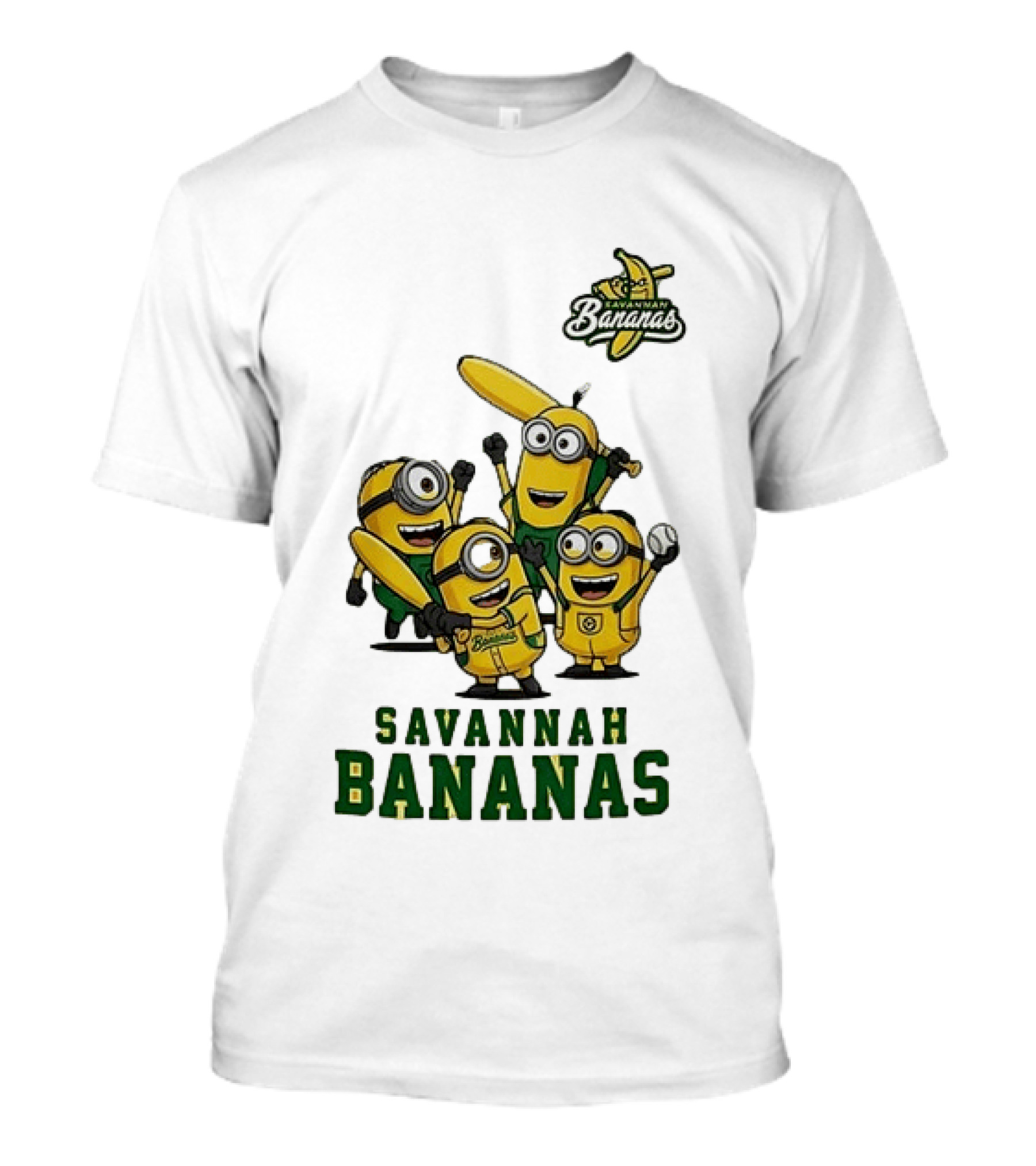 Minions Savannah Bananas Baseball Team Banana Ball Characters T-Shirt