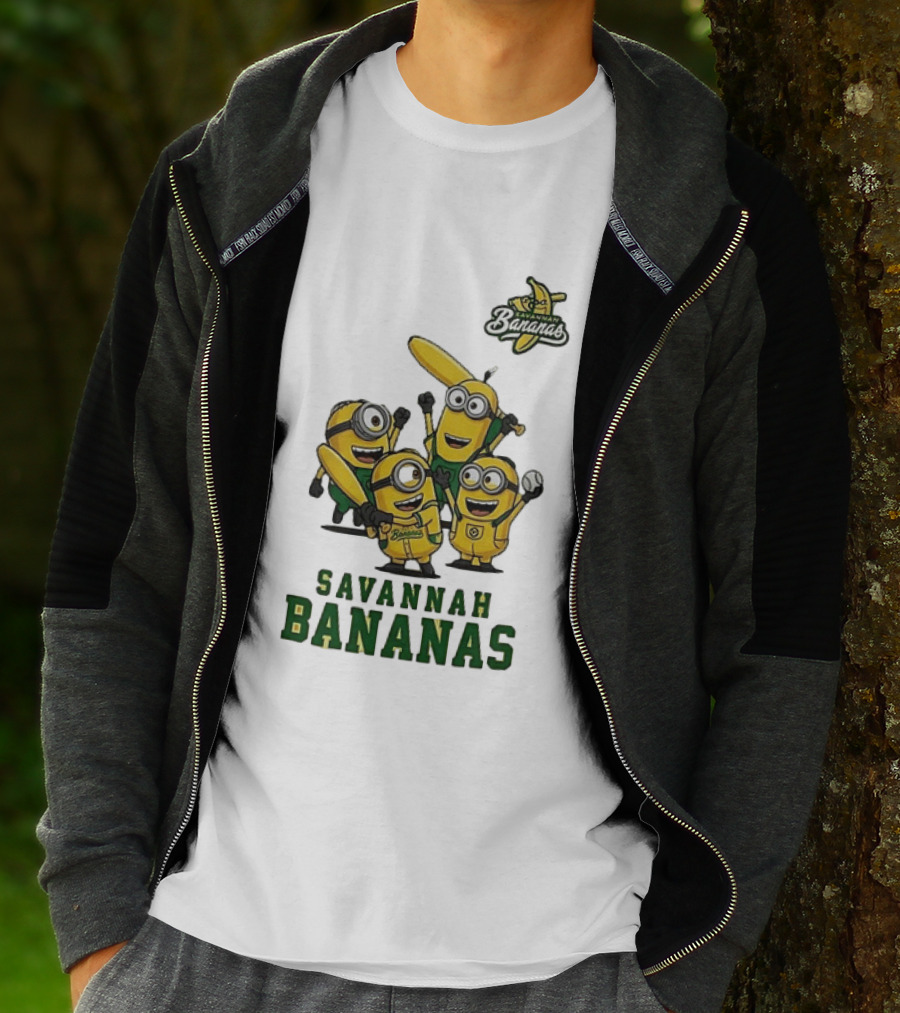 Minions Savannah Bananas Baseball Team Banana Ball Characters T-Shirt