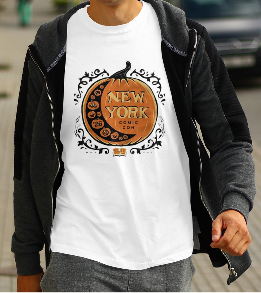 New York Comic Con 2026 Pumpkin Halloween Decor T-Shirt