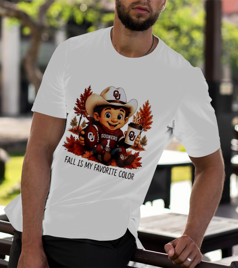 Oklahoma Sooners Fall Is My Favorite Color OU Sooners Football Autumn T-Shirt