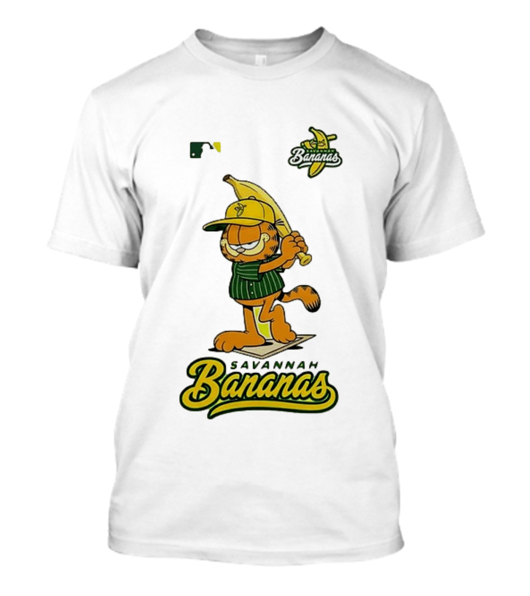 Savannah Bananas Cartoon Orange Cat Baseball MLB T-Shirt