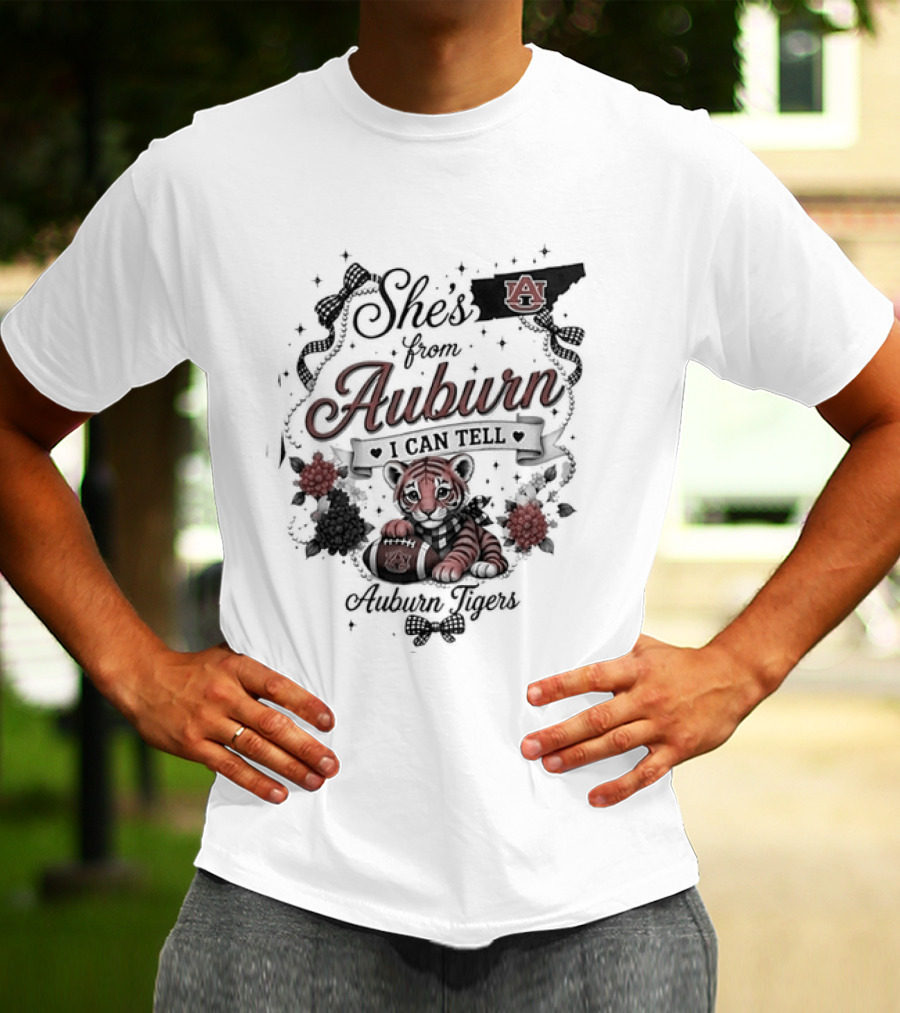 She's From Auburn I Can Tell Auburn Tigers Forever Orange T-Shirt