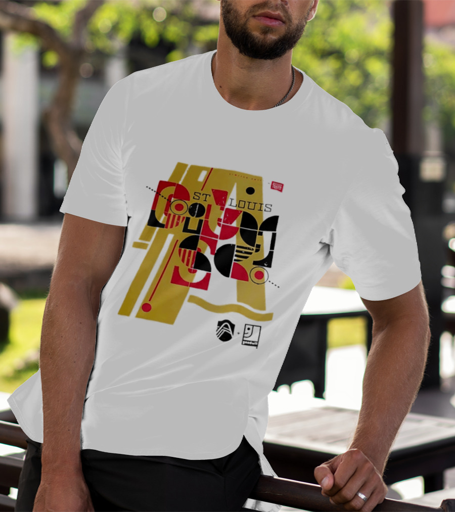 St Louis Football Limited Edition Goodwill Geometric Abstract 91 T-Shirt