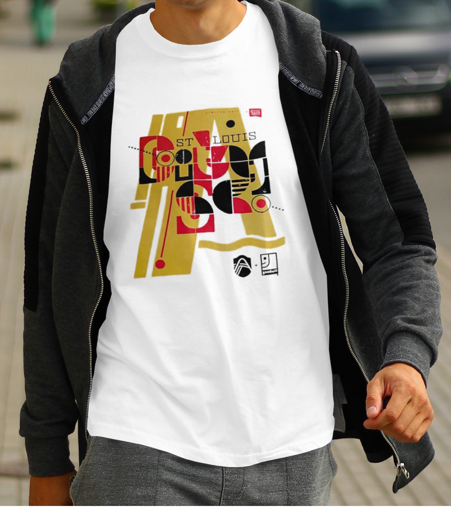 St Louis Football Limited Edition Goodwill Geometric Abstract 91 T-Shirt