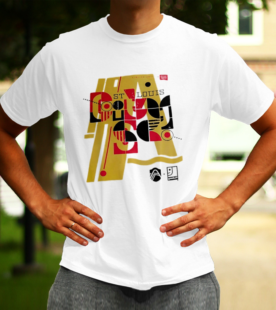 St Louis Football Limited Edition Goodwill Geometric Abstract 91 T-Shirt