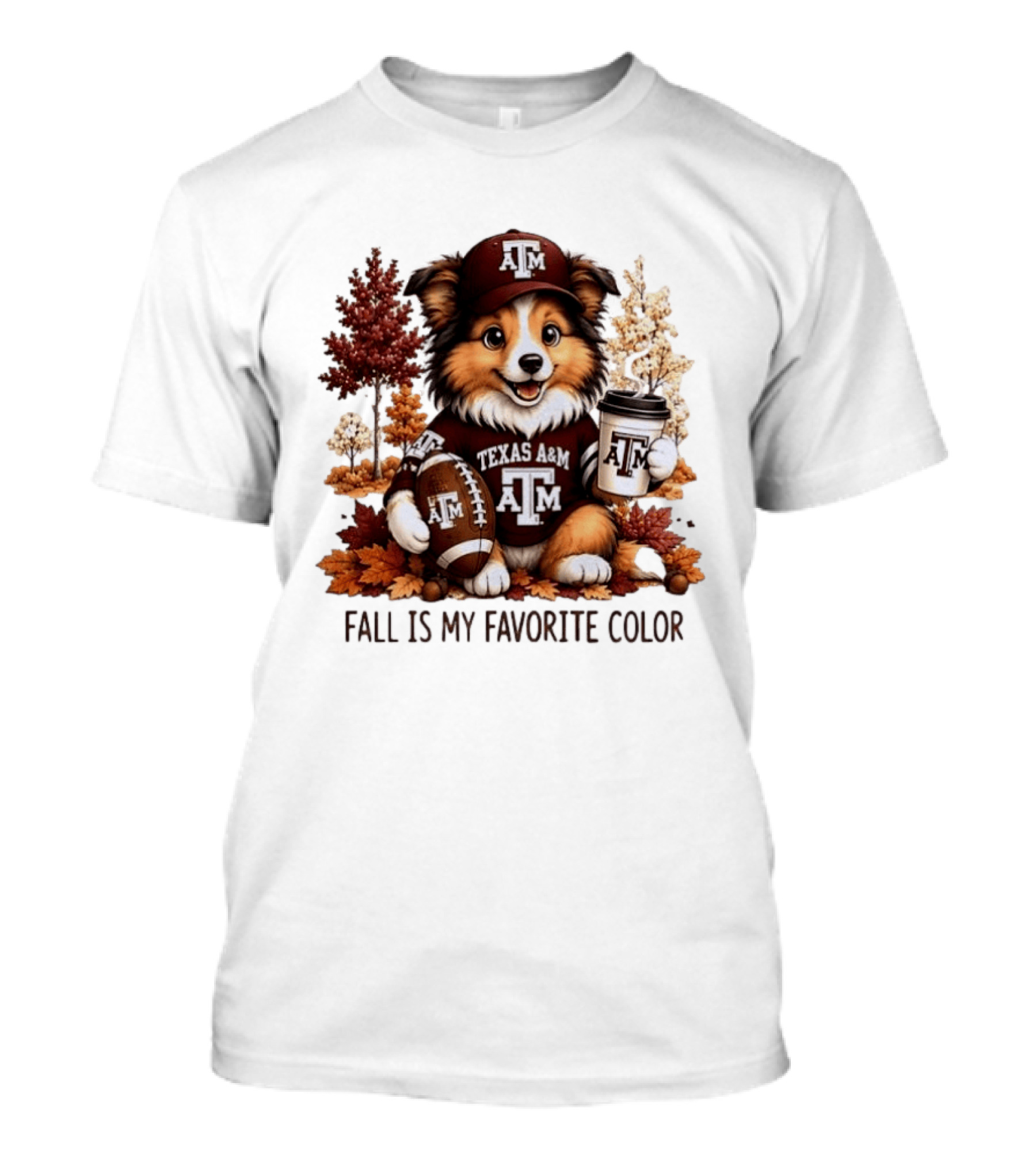 Texas A&M Dog Fall Is My Favorite Color Football Coffee T-Shirt