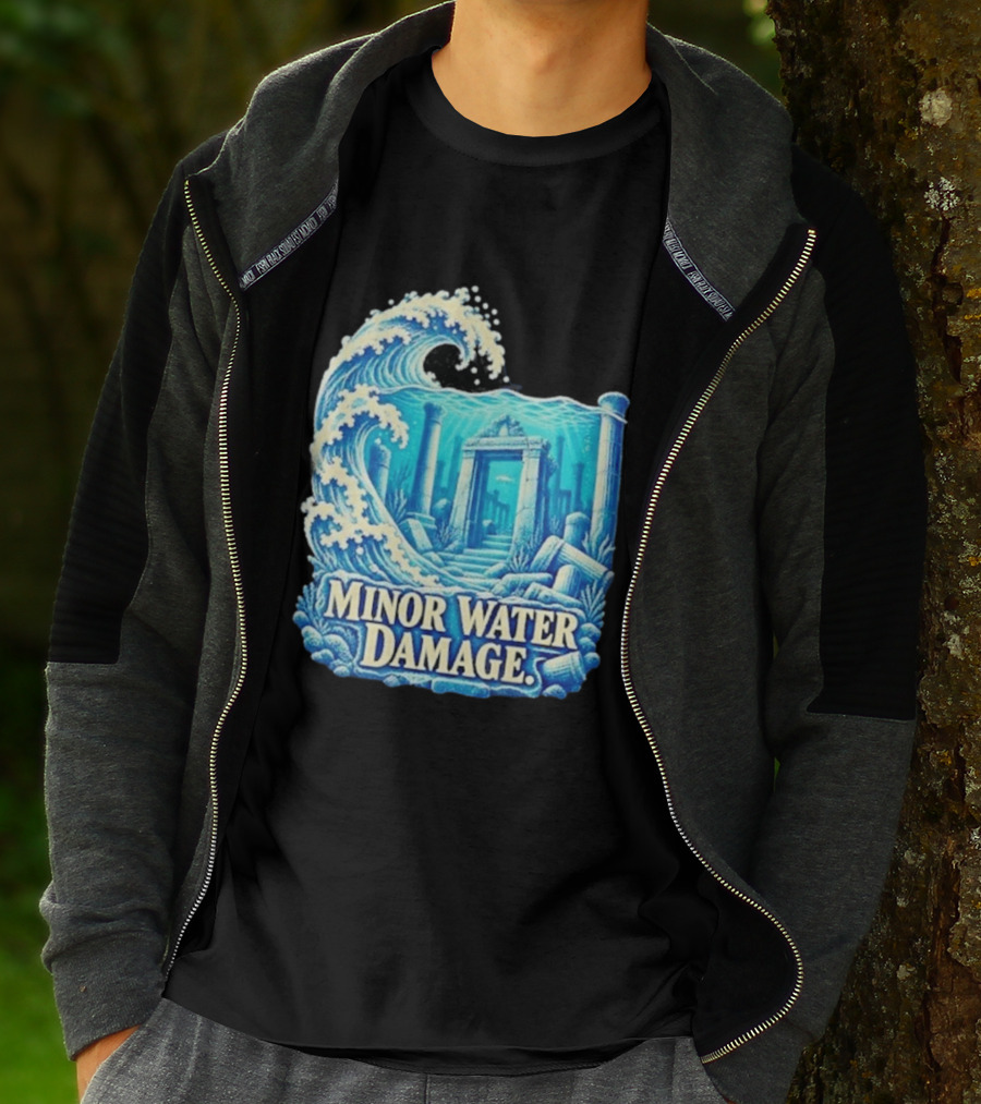 Minor Water Damage Ancient Architecture Underwater Ruins T-Shirt