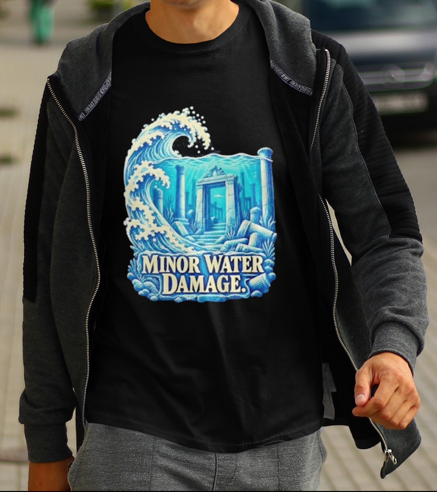 Minor Water Damage Ancient Architecture Underwater Ruins T-Shirt