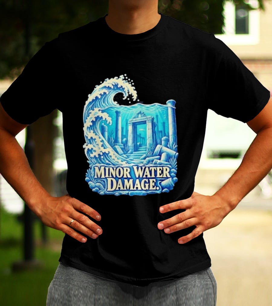 Minor Water Damage Ancient Architecture Underwater Ruins T-Shirt
