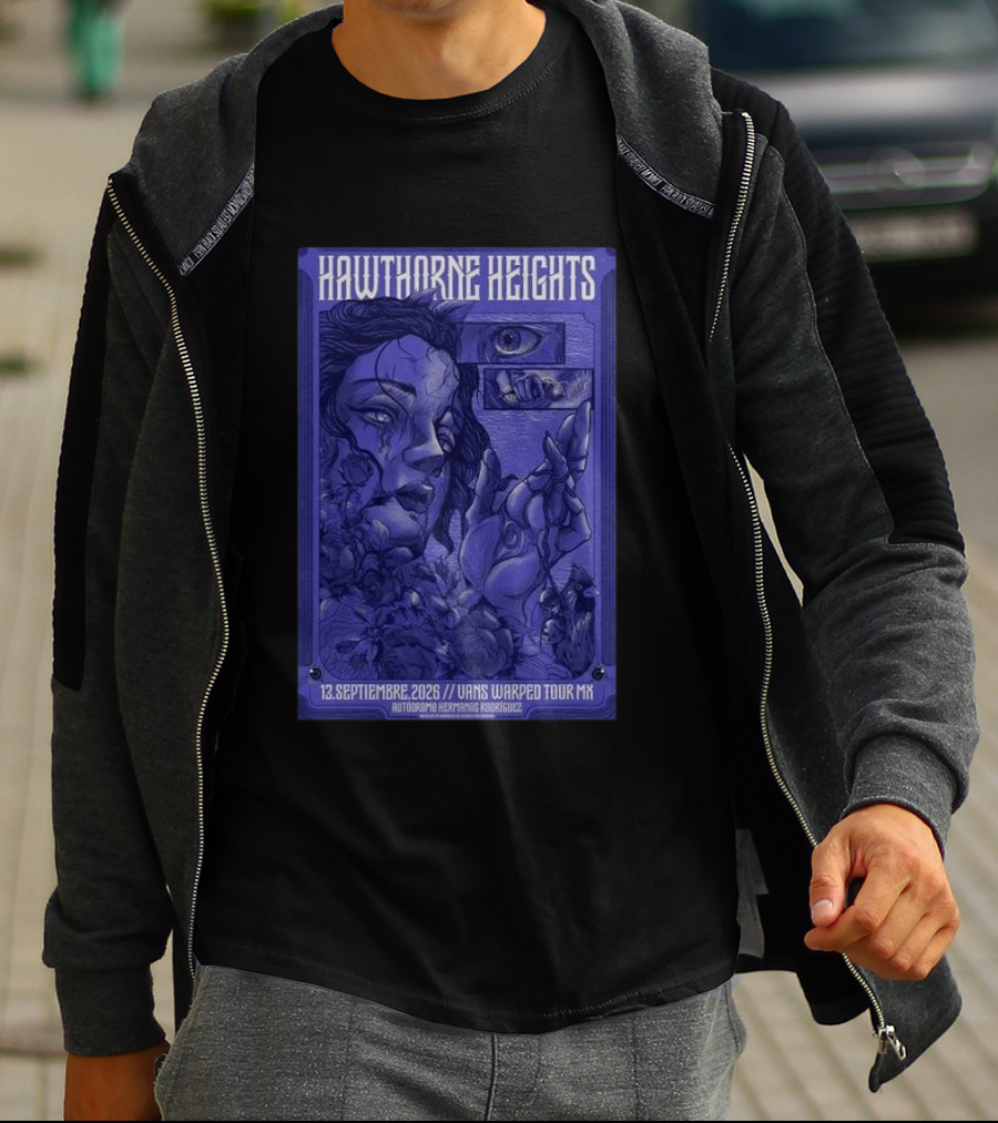 Hawthorne Heights 13 Septiembre 2026 Vans Warped Tour Mx Autódromo Hermanos Rodríguez T-Shirt