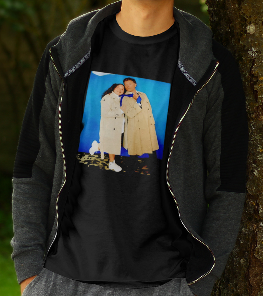 Misha Collins Castiel Supernatural Photo Trench Coat And Tie T-Shirt