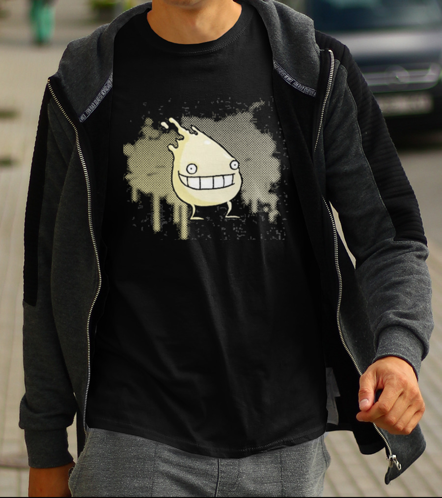 I'm Telling Smiling Blob With Wide Grin And Paint Splash T-Shirt