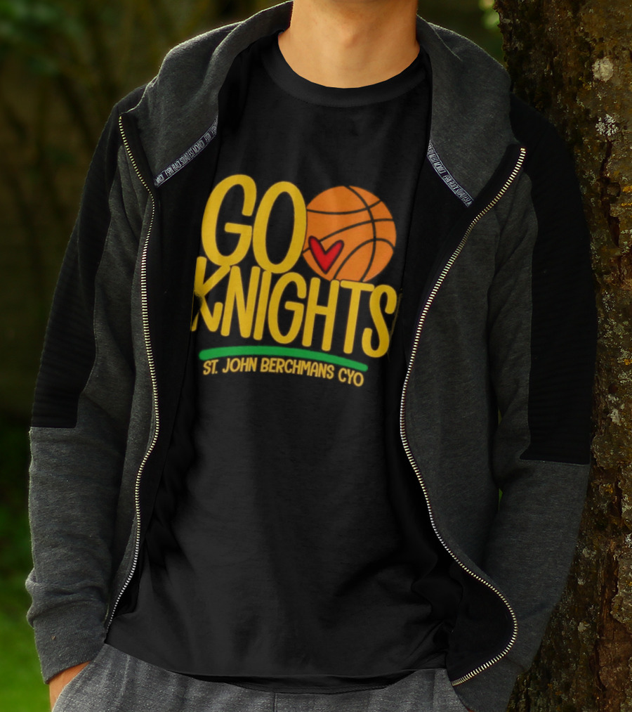 Go Knights St. John Berchmans CYO Basketball Pride T-Shirt
