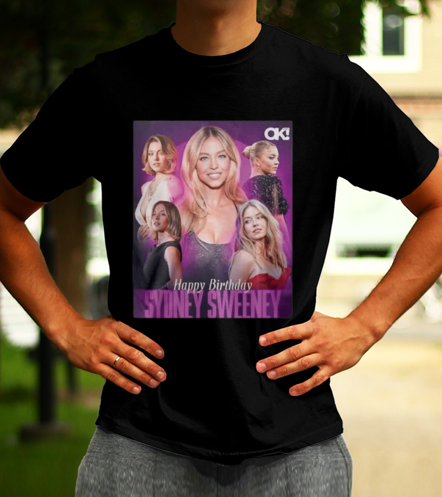 Sydney Sweeney Happy Birthday Celebration OK! Magazine 2026 T-Shirt