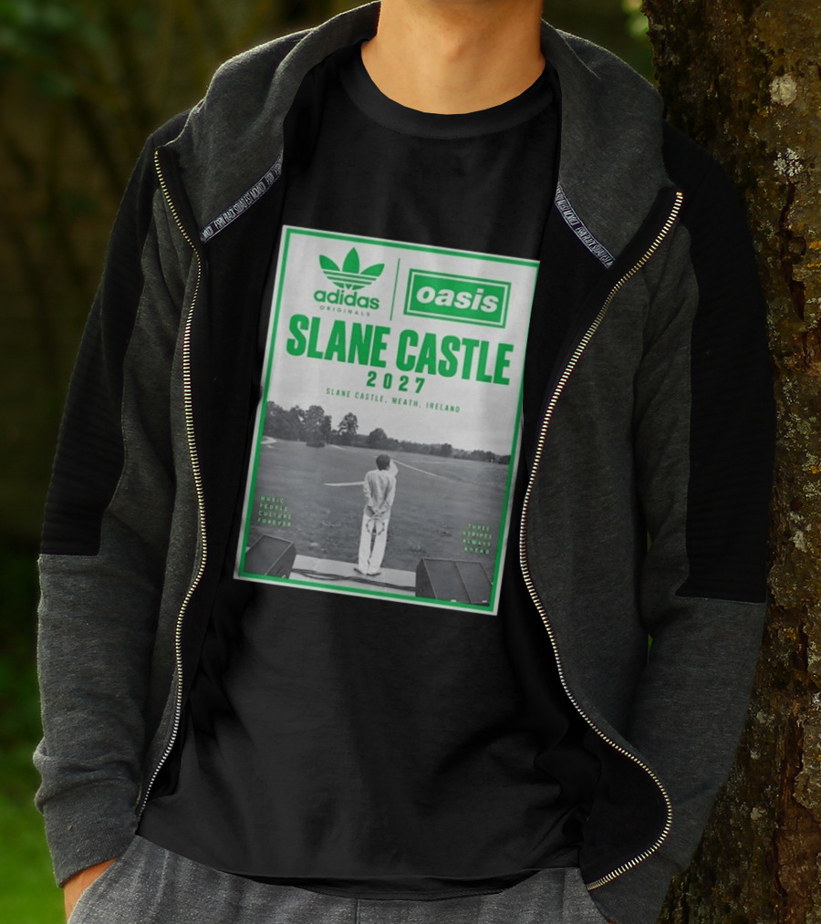Adidas Originals Oasis Slane Castle 2027 Ireland Music People Culture Forever T-Shirt