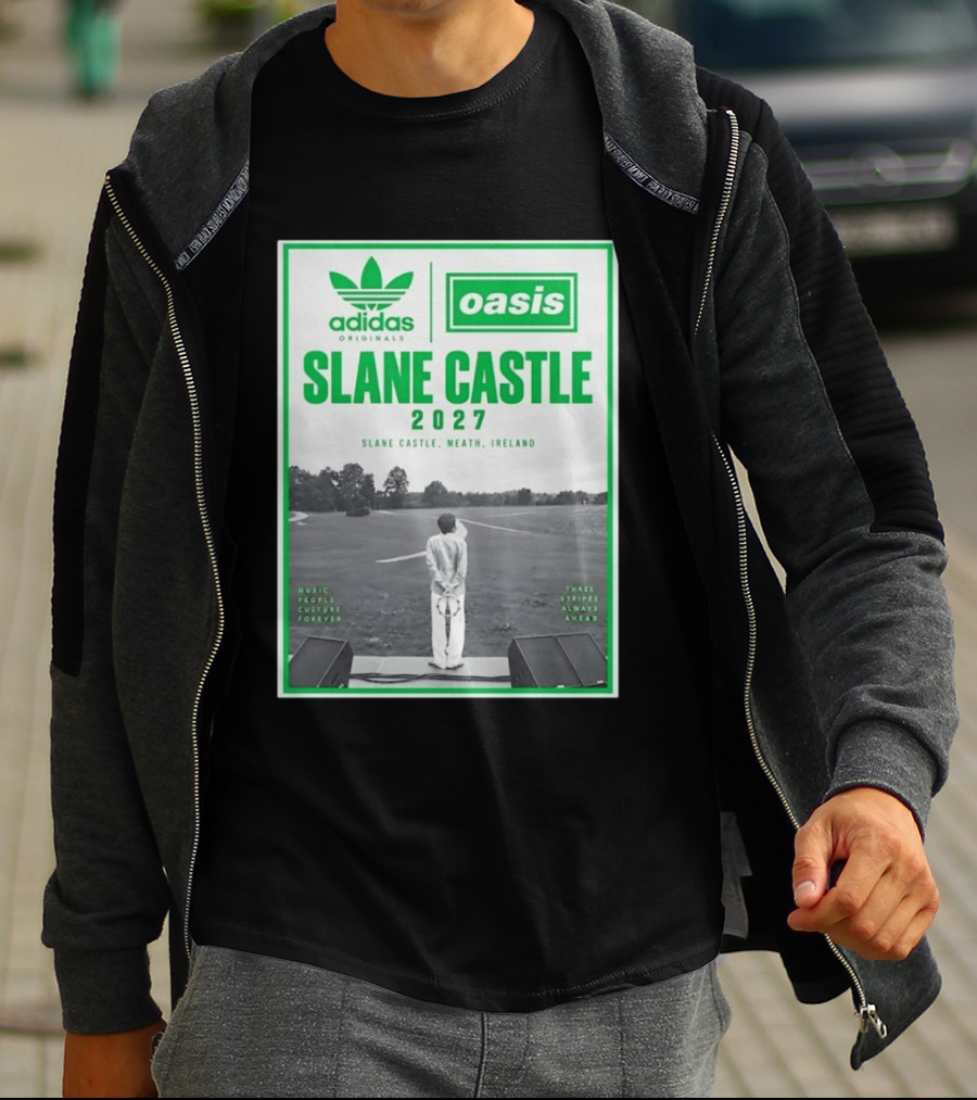 Adidas Originals Oasis Slane Castle 2027 Ireland Music People Culture Forever T-Shirt