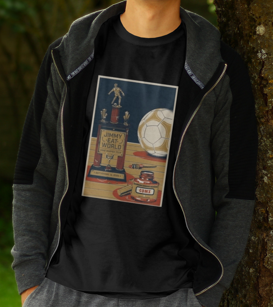 Jimmy Eat World Vans Warped Tour Mexico City September 13 2026 Autódromo Hermanos Rodríguez CDMX Soccer Trophy T-Shirt