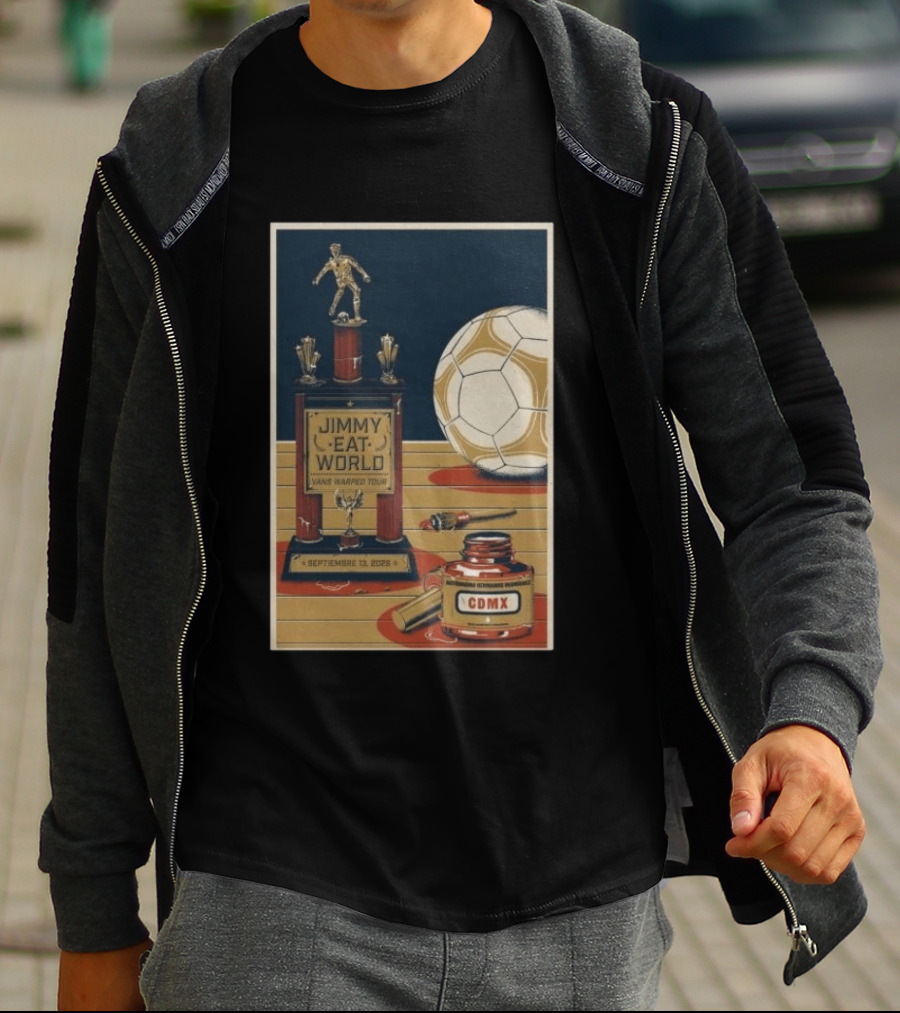 Jimmy Eat World Vans Warped Tour Mexico City September 13 2026 Autódromo Hermanos Rodríguez CDMX Soccer Trophy T-Shirt
