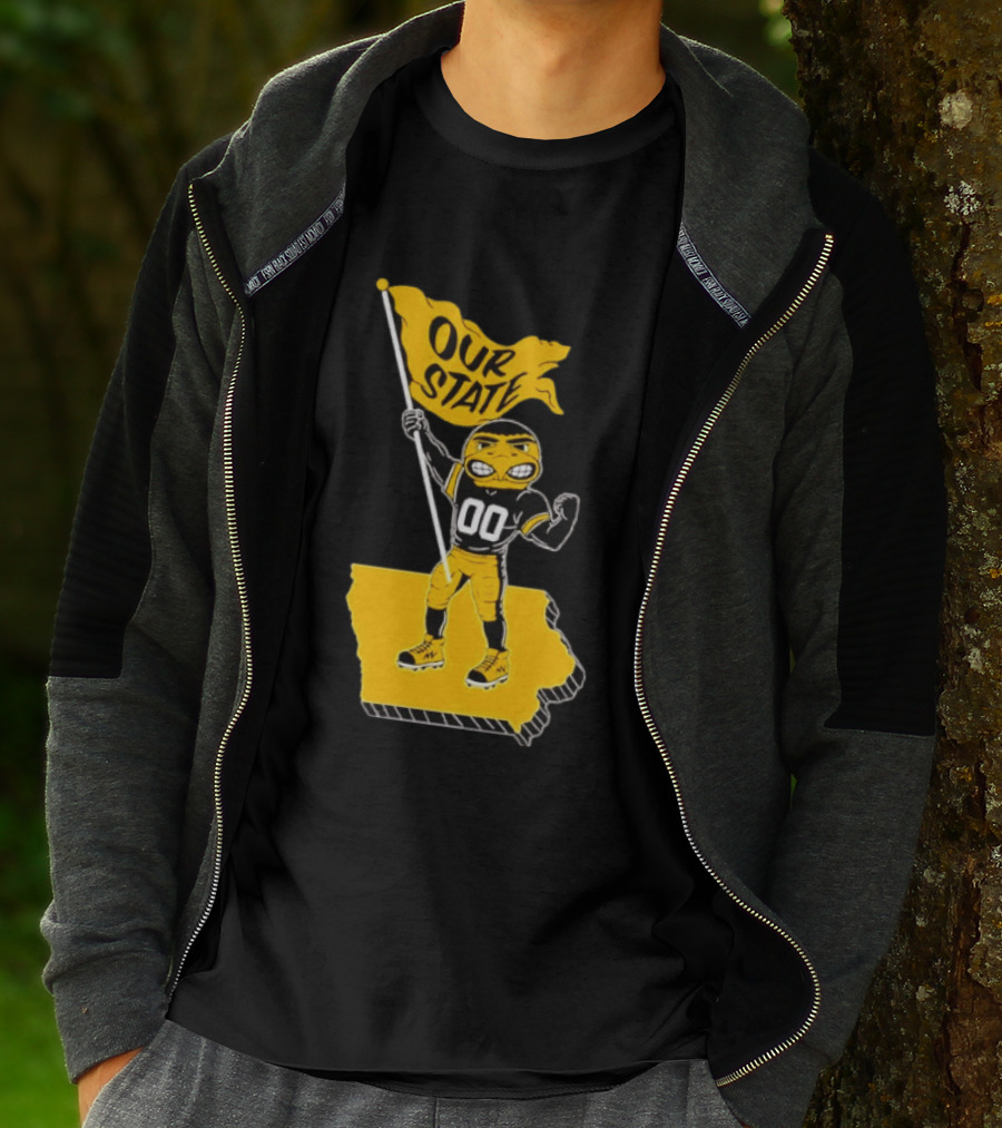 Our State Flag Iowa Beat Iowa State Sports Mascot Victory T-Shirt