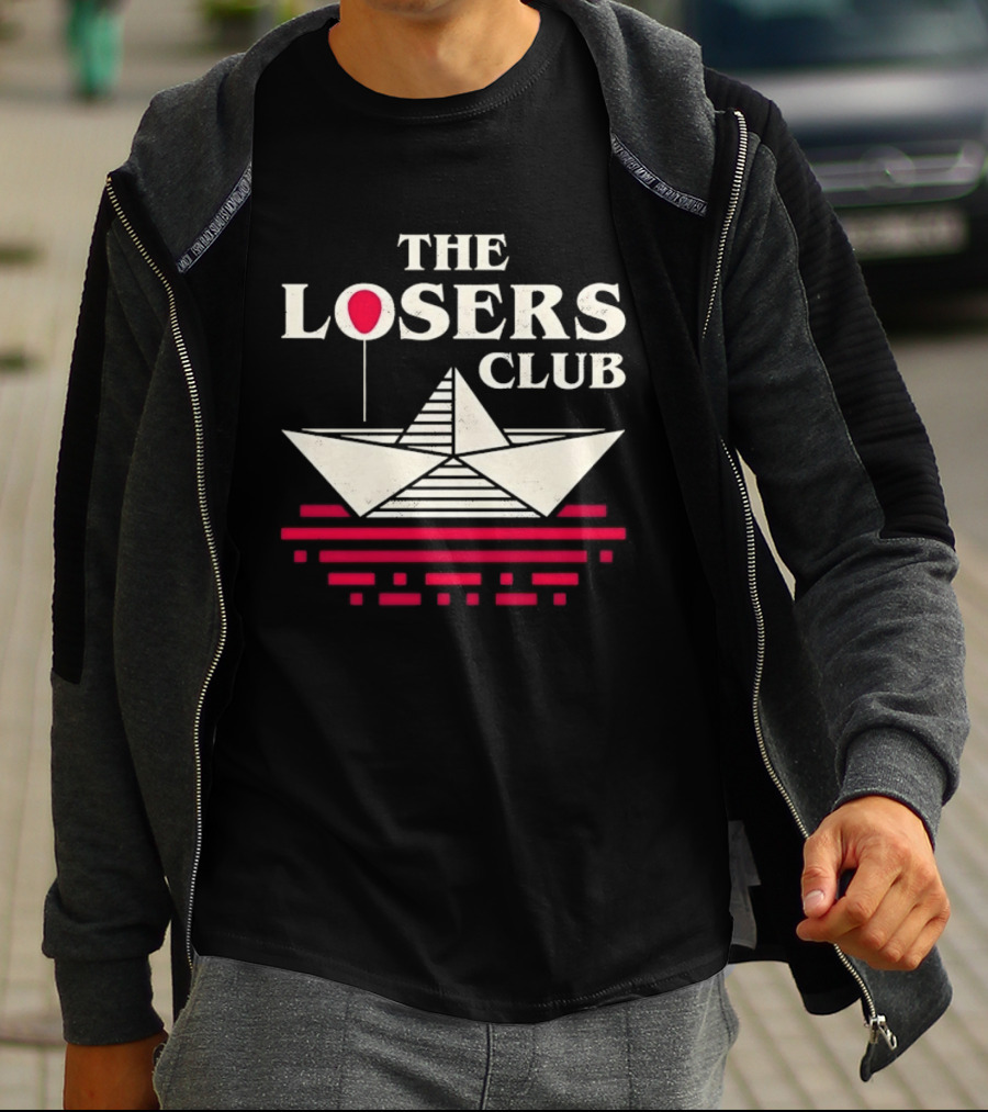 The Losers Club Paper Boat Red Balloon Stephen King IT T-Shirt