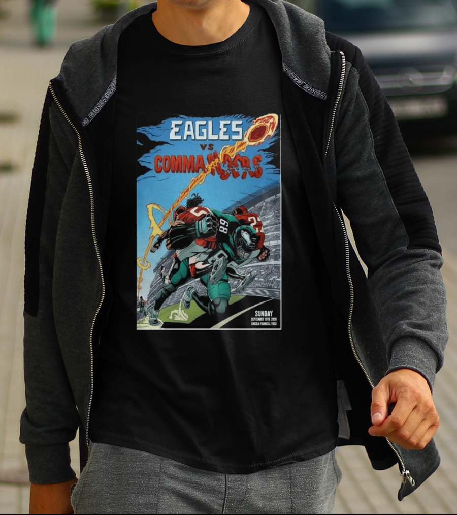 Eagles Vs Commanders September 13 2026 Lincoln Financial Field Football T-Shirt
