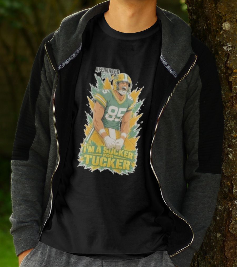 I'm A Sucker For Tucker Green Bay Packers 85 Affiliated SWAG T-Shirt
