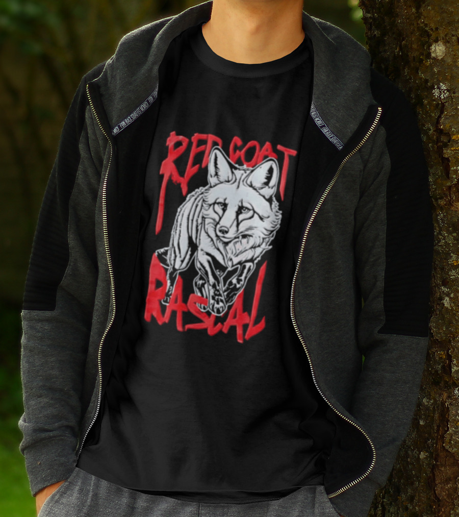 Red Coat Rascal Distressed Running Fox T-Shirt