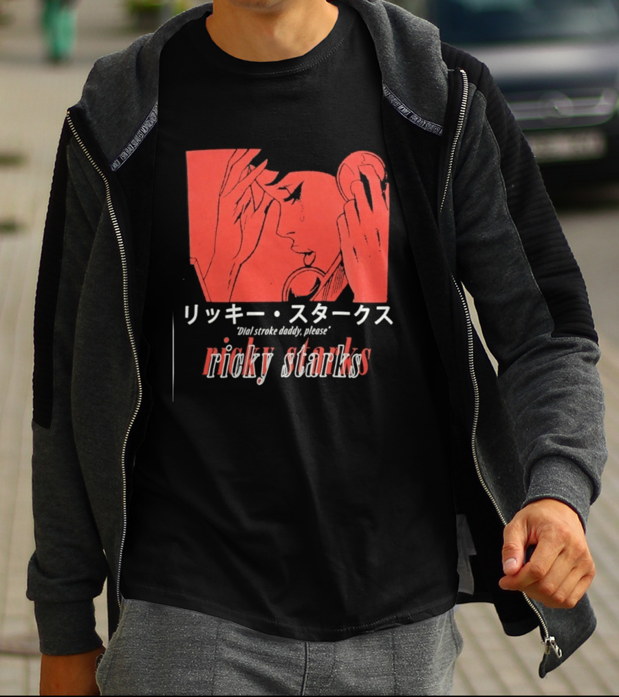 Ricky Starks Please Dial Stroke Daddy Japanese Style AEW T-Shirt