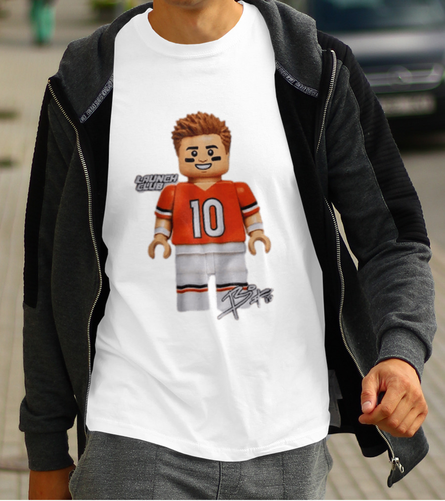 Denver Broncos Quarterback Bo Nix Launch Club 10 T-Shirt