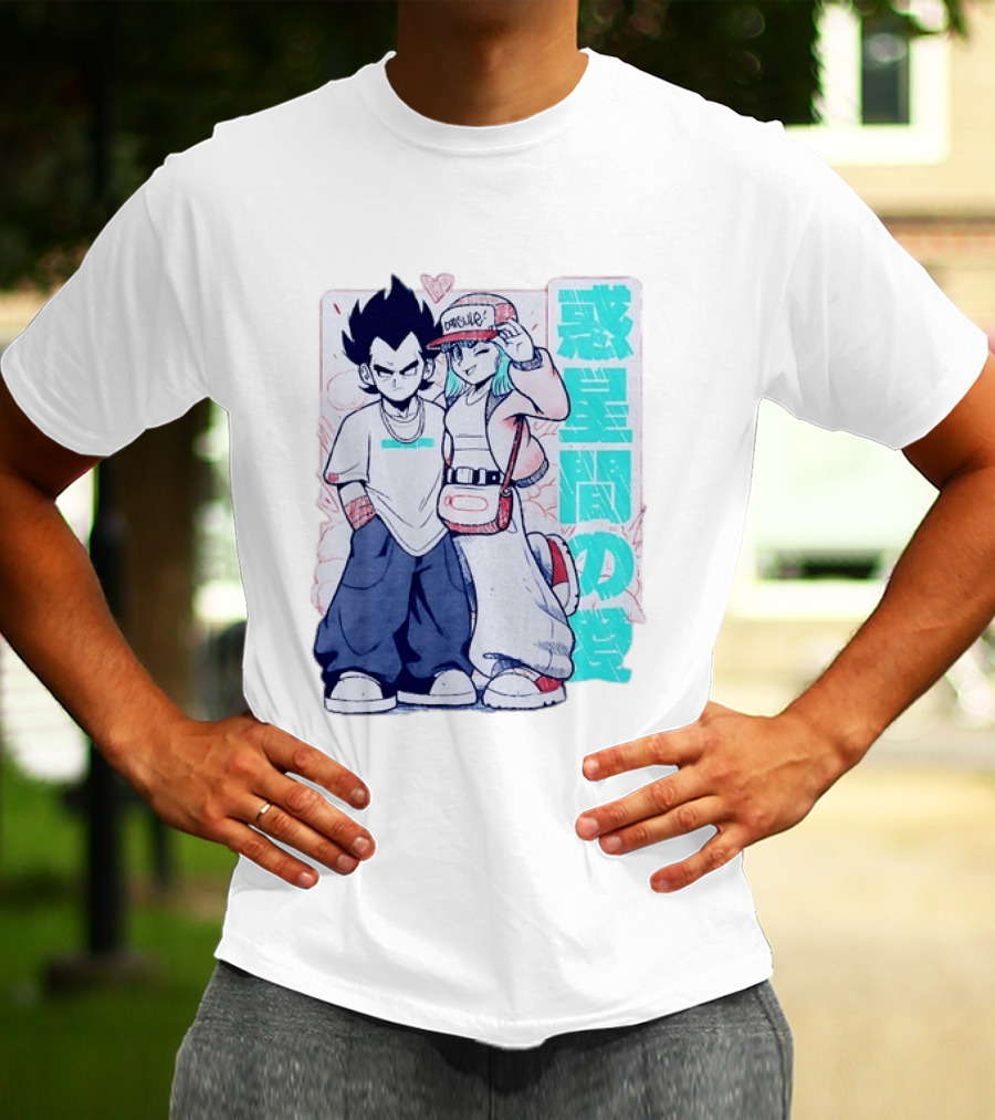 Vegeta Bulma Capsule Corp Love Dragon Ball Z Kanji T-Shirt