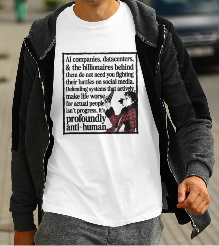 AI Companies Datacenters Billionaires Profoundly Anti Human Fooly Cooly T-Shirt